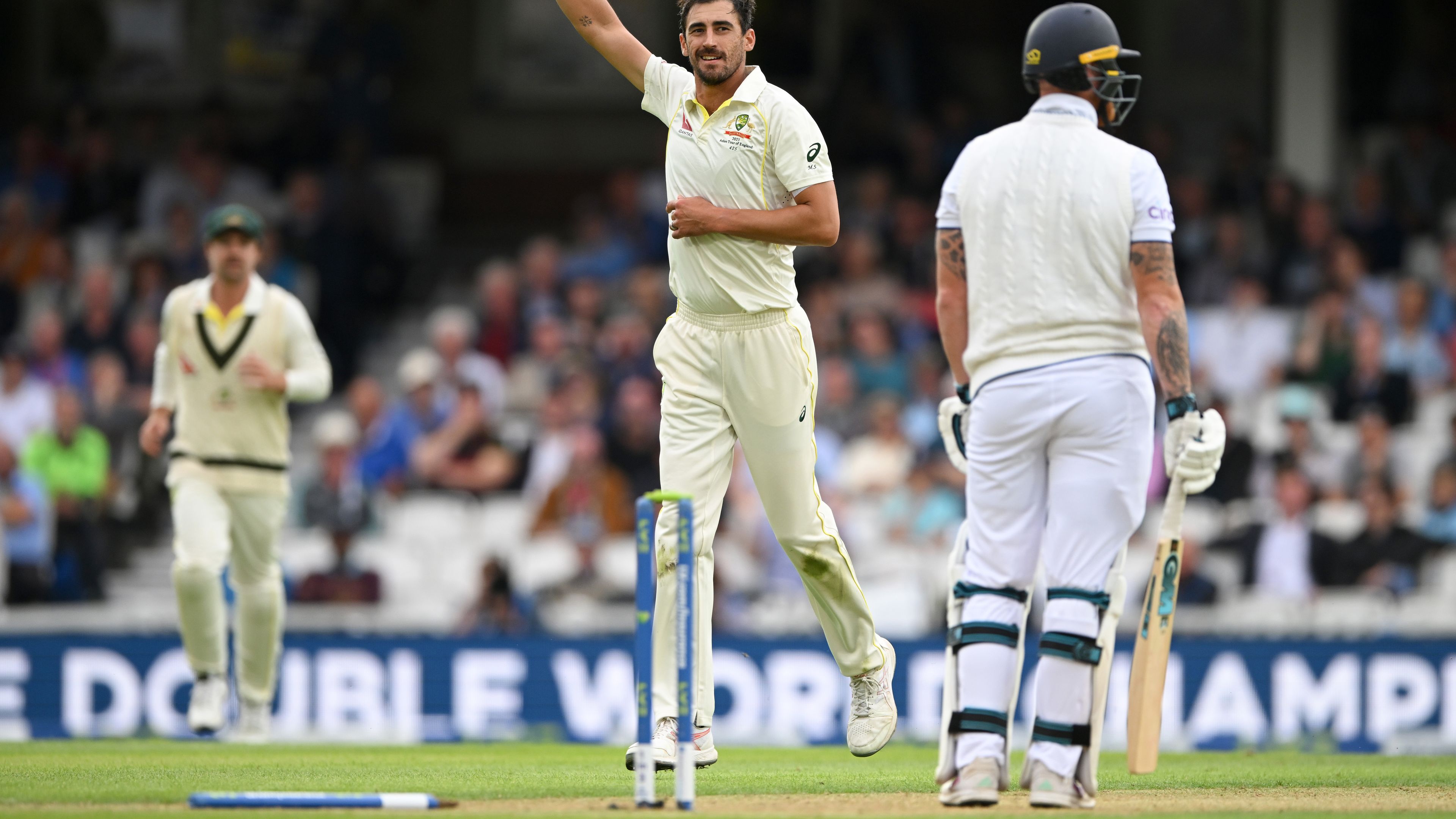 LIVE: Starc 'corker' sends Stokes packing at The Oval