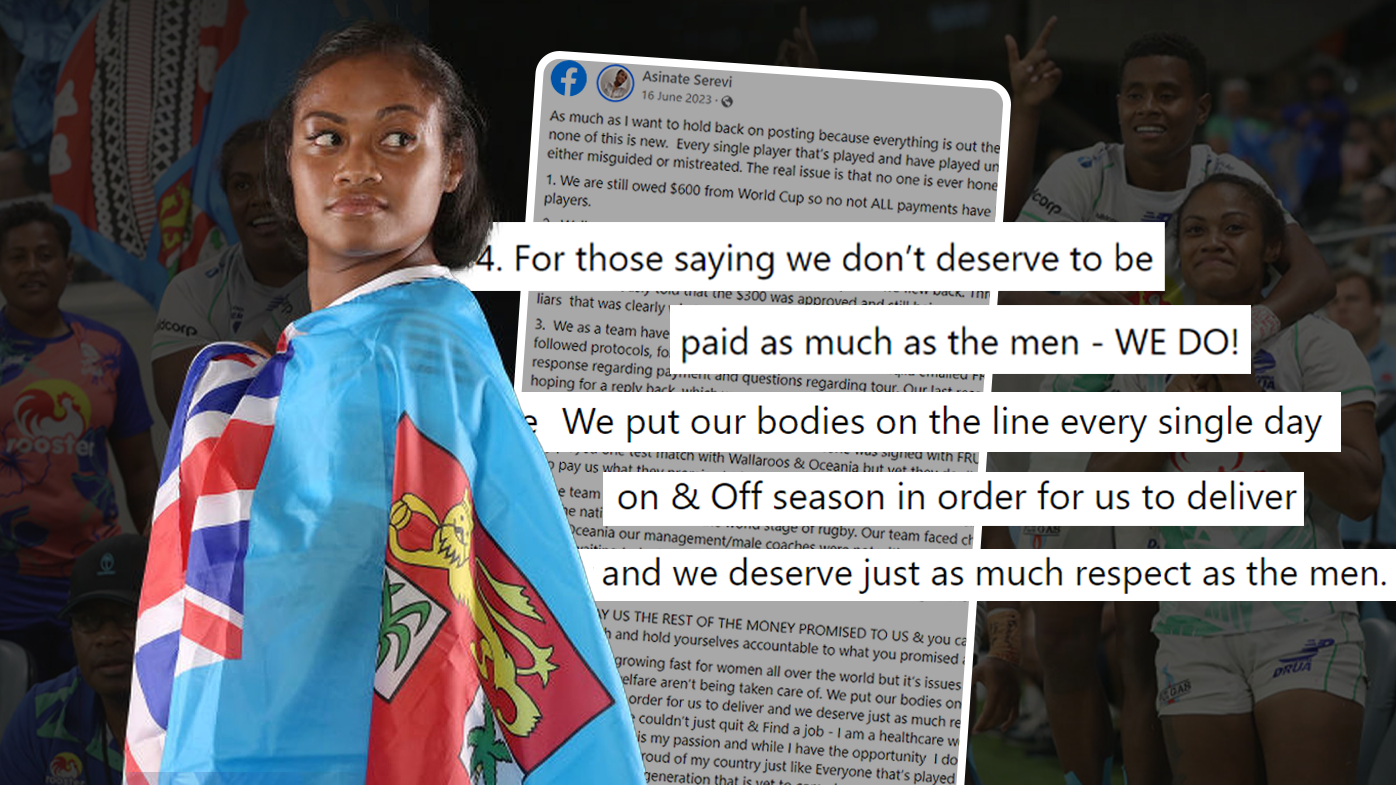 Asinate Serevi called out the Fijian rugby administration over inequalities in the sport.