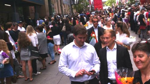 Thousands of people are lining up to pay their respects.