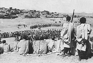 Which fascist power occupied Ethiopia in 1936?