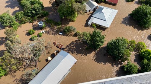 The LifeFlight helicopter rescued 18 people and 14 pets from floodwaters in west central New South Wales.
