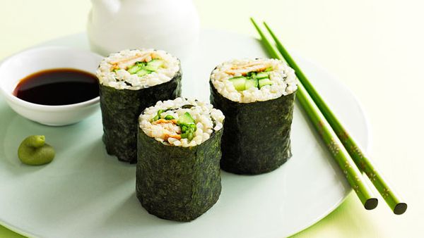 قصاب مثابرة سريعون  Brown rice sushi - 9Kitchen
