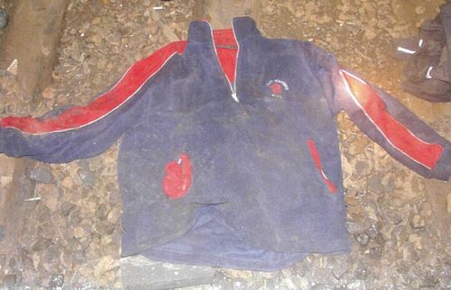 The distinct sports jacket the man was wearing at the time of his death. (Victoria Police)