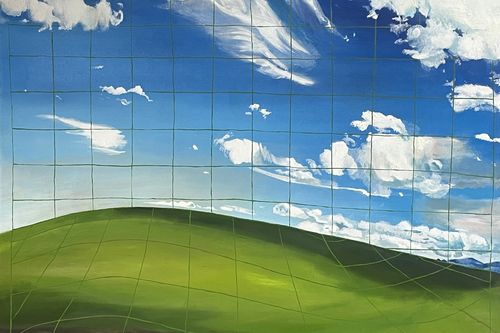 Rachael Egan estava se mudando para casa em Erskineville na tarde de terça-feira, quando percebeu que a peça central de sua primeira exposição individual havia desaparecido da calçada.