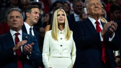 Ivanka Trump is seen in the Fiserv Forum on the last night of the Republican National Convention in Milwaukee on July 18.