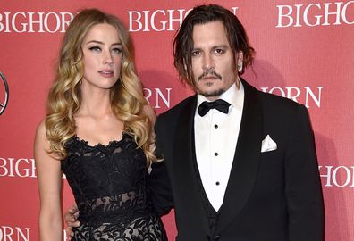 FILE - In this Jan. 2, 2016 file photo, Amber Heard, left, and Johnny Depp arrive at the 27th annual Palm Springs International Film Festival Awards Gala in Palm Springs, Calif. A Los Angeles Superior Court spokeswoman says the temporary restraining order Heard obtained against Depp will remain in effect until Aug. 15. Court records show Heard filed for divorce in Los Angeles Superior Court on May 23, 2016, citing irreconcilable differences. The pair were married in February 2015 and have no chi