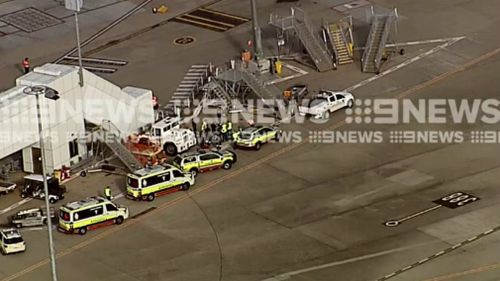 An odour was detected on board the flight. Picture: 9NEWS