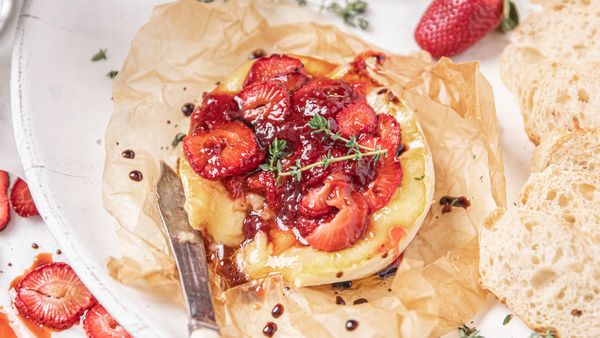 Oven roasted balsamic strawberries recipe