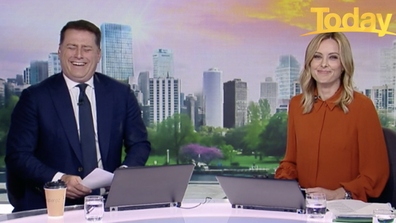 Stefanovic burst into hysterics after being called a role model.