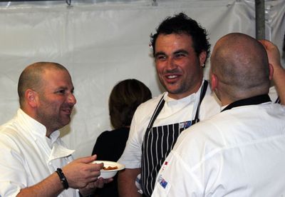 George Calombaris and Miguel Maestre</br>