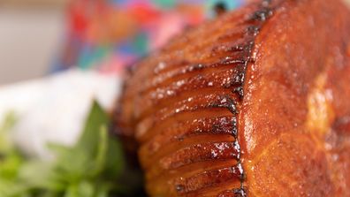 A perfectly glazed Christmas ham is sweet, salty and sticky