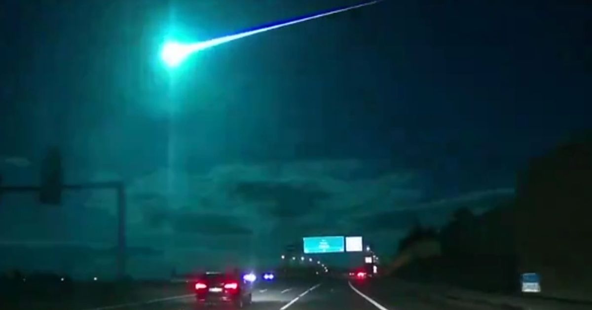 Huge meteor lights up skies over northern Portugal