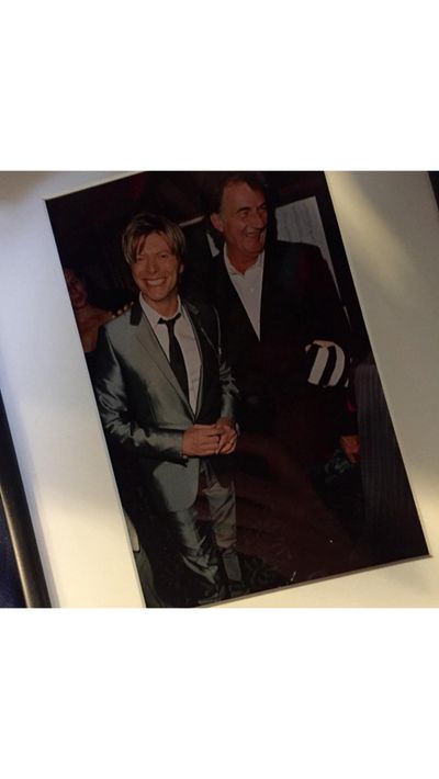 British fashion designer Paul Smith, a friend of Bowie's, posted this image to Instagram along with his "great sympathy".