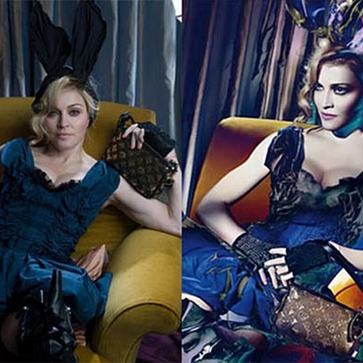 Celebrity Gossip and Entertainment News: Madonna With and Without Photoshop