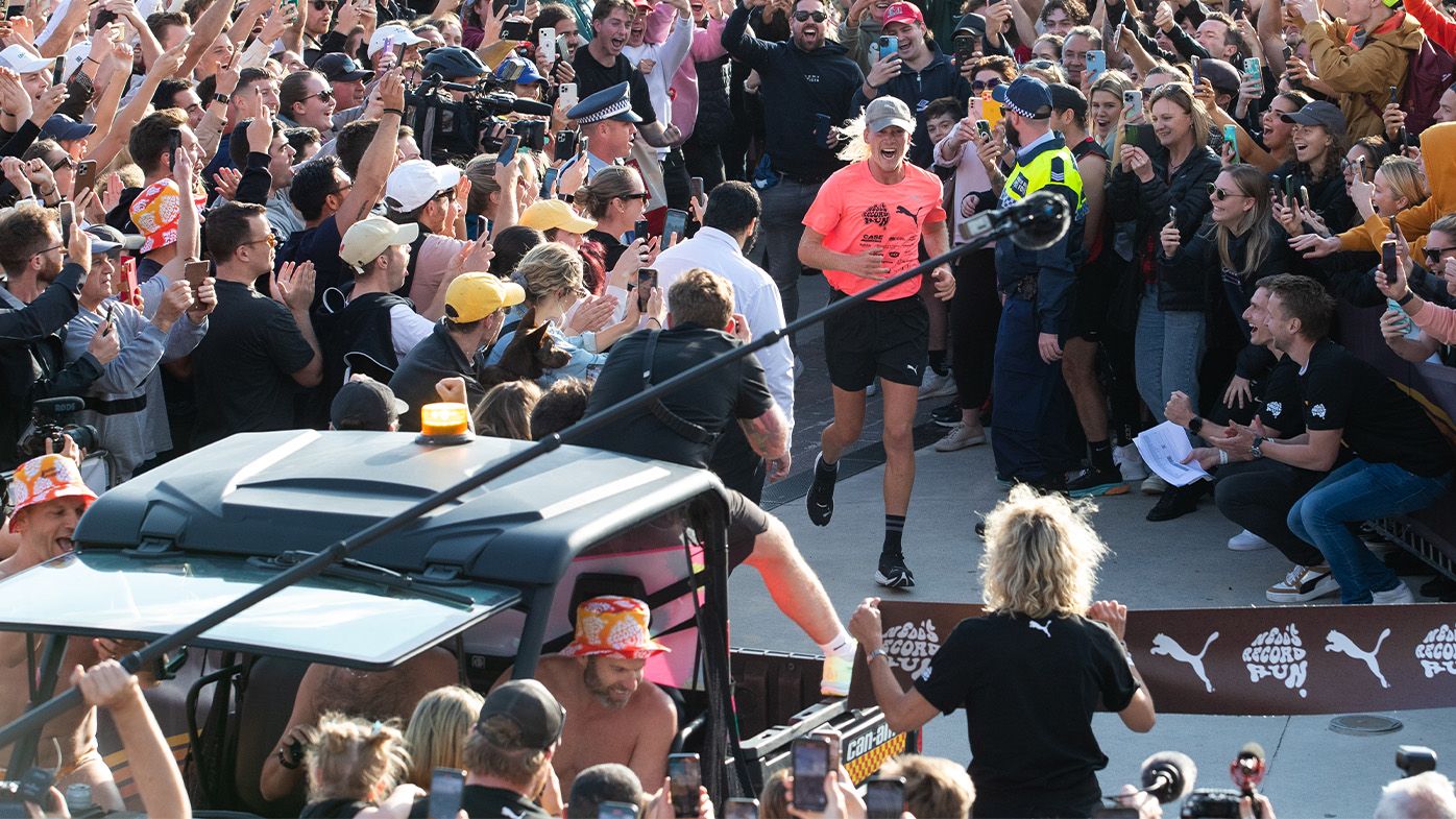 Incredible reception whipped up as Nedd Brockmann completes run from Perth to Bondi