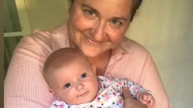 Curren with her daughter Rose.