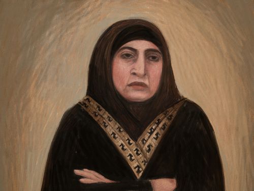 A court sketch depicts Kawsar Ahmad, 53, also known as Abbas, during her bail application in Melbourne, Friday, May 8, 2026.