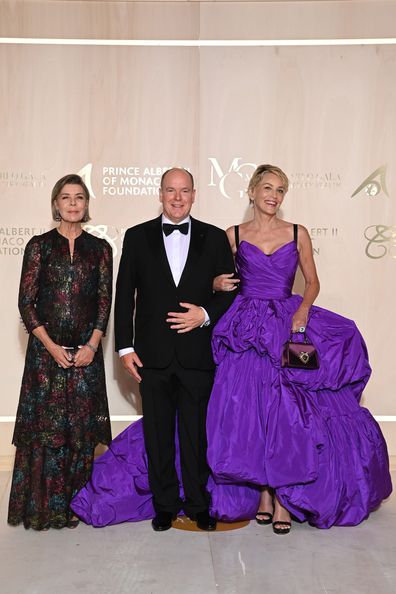 Princess Caroline, Prince ALbert and Sharon Stone at 5th Monte-Carlo Gala for Planetary Health