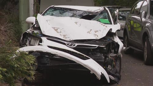 A car crash in Glebe.