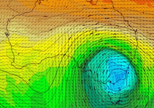 The low pressure system which will hit Victoria on Thursday and NSW on Friday is from a polar vortex (Weatherzone).