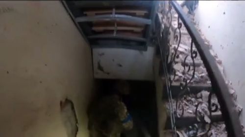 The moment a Kiwi soldier rescues a friend from Russian captivity.