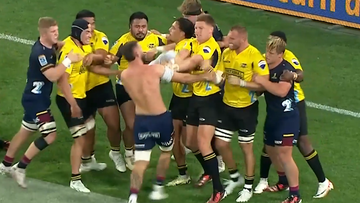 Things get wild in New Zealand rugby derby