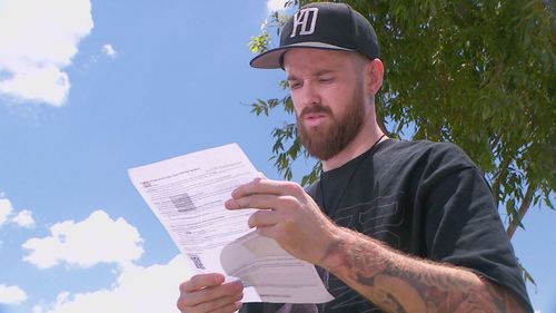 Maitland Hanley thought he was being considerate by parking his van on the nature strip next to the driveway while visiting a friend in Logan last month.