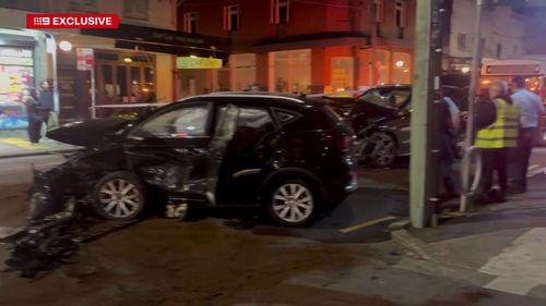 Newtown crash leaves five injured