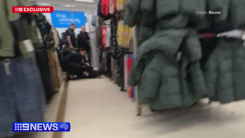 Witnesses recalled seeing a 22-year-old man lying bleeding inside Dawson Mall at Mount Druitt at 5pm yesterday.
