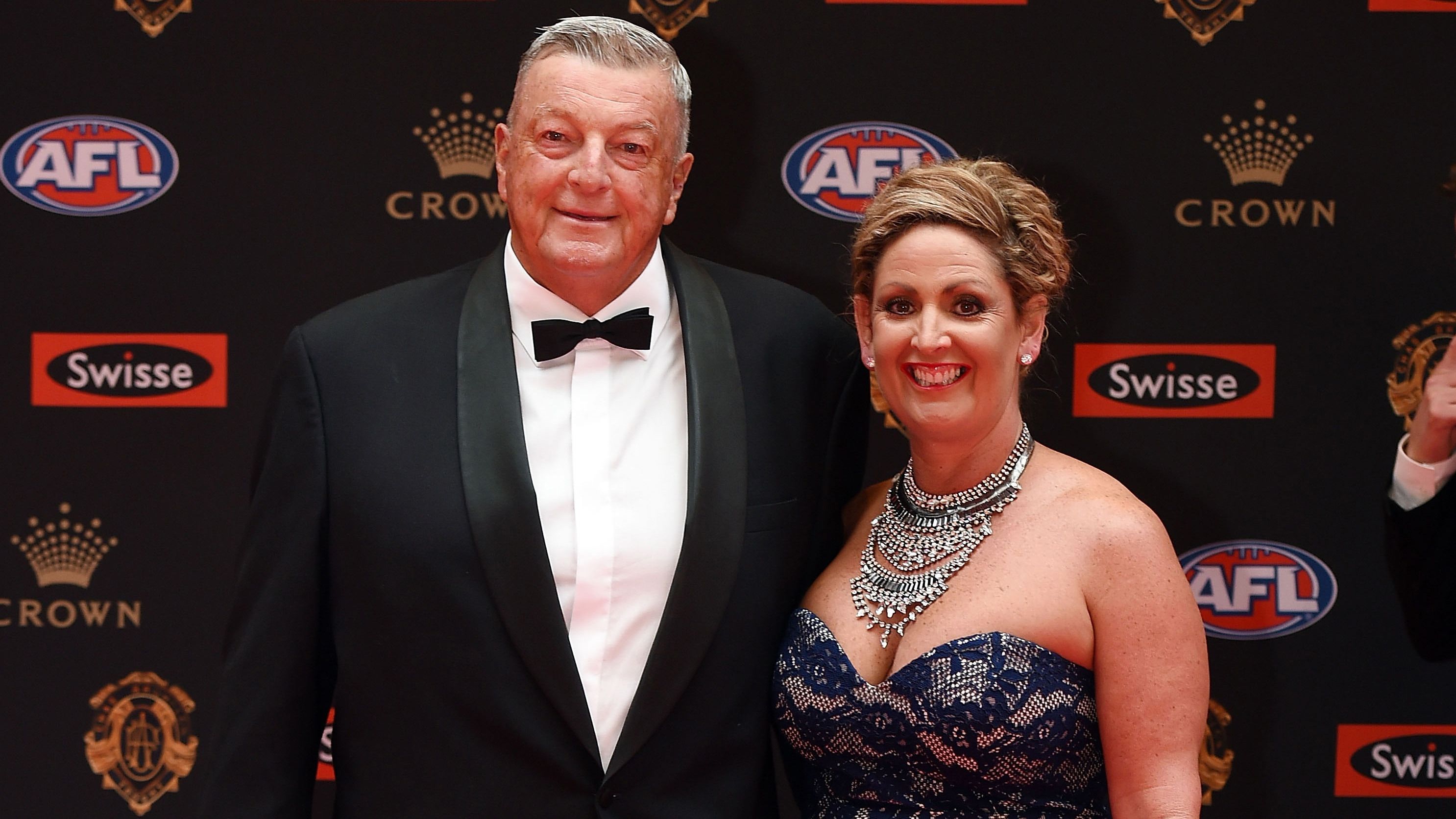 Barry Round poses on the red carpet ahead of the 2016 AFL Brownlow Medal count at Crown Palladium on September 26, 2016 in Melbourne, Australia. (Photo by Vince Caligiuri/Fairfax Media)