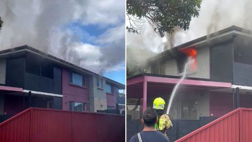 The apartment caught alight in Belmore.