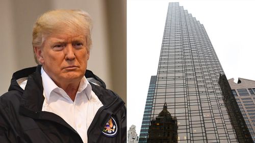 Donald Trump and Trump Tower. (AFP/AAP)