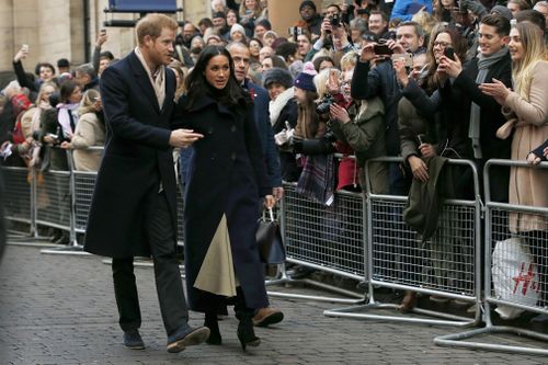 The trip is the couple's first official visit since they announced their engagement. (AAP)