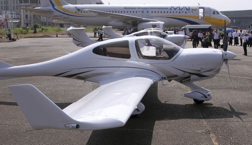 Australia's Diamond Aircraft DA-40 NG aircrafts on display during an inauguration ceremony to launch Myanmar's first privately owned pilot-training school in 2013. (AAP)