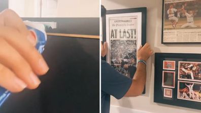 Woman shares genius tip for hanging frames right every time