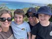 New South Wales holidaymakers Jason Desmond, his wife Ashleigh and their six-year-old son Hudson and four-year-old son Alfie were due to fly out of New Caledonia last Tuesday.