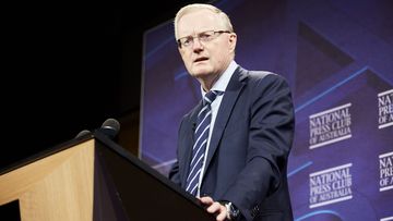 AFR, National Press Club in Fullerton Hotel Sydney with Philip Lowe 5th April 2023 Photo: Natalie Boog