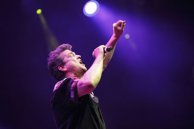 Les McKeown of Bay City Rollers performs on stage at Phones 4 U Arena on June 20, 2014 in Manchester, United Kingdom. (Photo by Andrew Benge/Redferns via Getty Images)