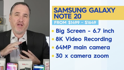 Some features of the Galaxy Note 20.