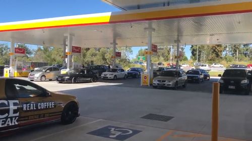 Coomera Shell today offered an opening day deal of unleaded petrol at 99.9 cents per litre. (9NEWS)