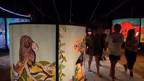 News Darwin Northern Territory Parrtjima Aboriginal culture light show art