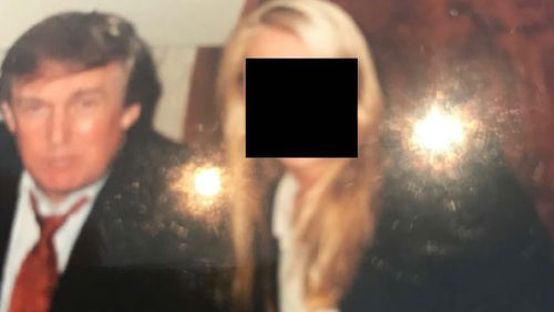 This undated, redacted photo released by Democrats on the House Oversight Committee shows Donald Trump. (House Oversight Committee via AP)