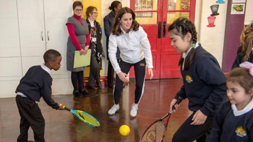 Ms Middleton's visit was for a tennis day ahead of Wimbledon. (Getty Images)