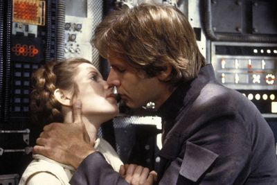<i>Star Wars: The Empire Strikes Back</i> (1980)<br/><br/>Han (Harrison Ford) and Leia's (Carrie Fisher) first heated up our screens in 1980. Who could forget when Han Solo said: "You like me because I'm a scoundrel?!" The words of true love...<br/><br/>(Image: LucasFilm/Disney)