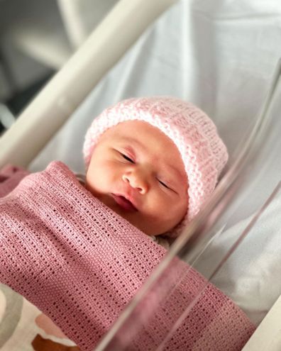 Grant Hackett new-born  baby daughter Olympia