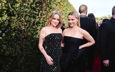 Ava Phillippe and Reese Witherspoon attend the 29th Annual Critics Choice Awards at Barker Hangar on January 14, 2024 in Santa Monica, California. (Photo by John Shearer/Getty Images  for Critics Choice Association)