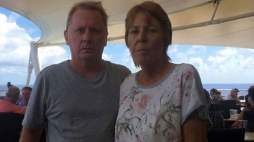 Mrs Schultz, from Waikato, who is with her husband Larry and adult children Dana and Zane, was even not allowed to get off in New Zealand last week, where it was supposed to dock. (Supplied)