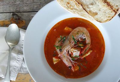 Spanish seafood stew