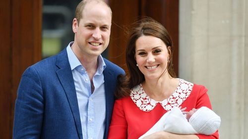 The Duke and Duchess with the baby prince. (PA/AAP)