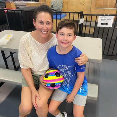 Yvette with her son, Nash